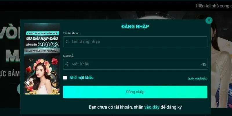 Đăng nhập trực tiếp SIN88 bằng thông tin đã đăng ký